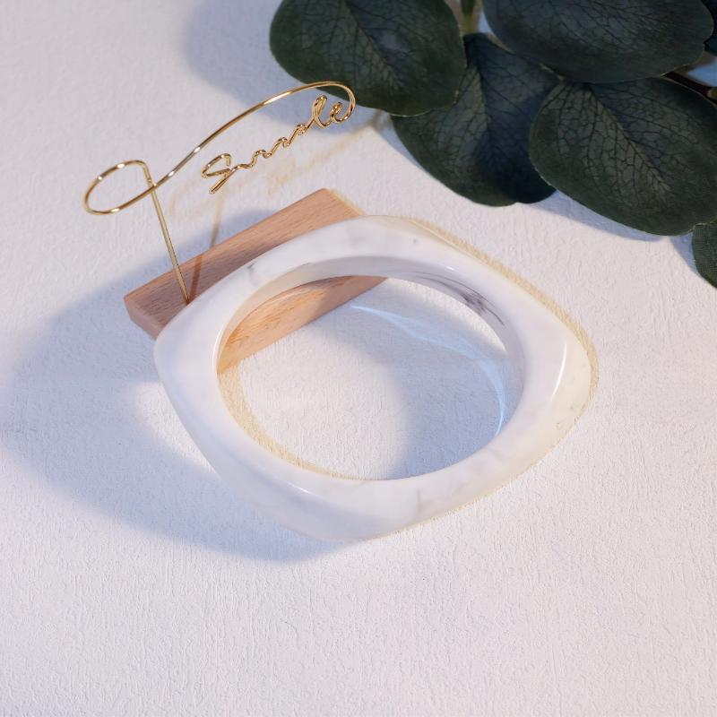 

Irregular Acrylic Square Bracelet For Women Girl Geometric Bangle Gift Summer Jewelry Decoration
