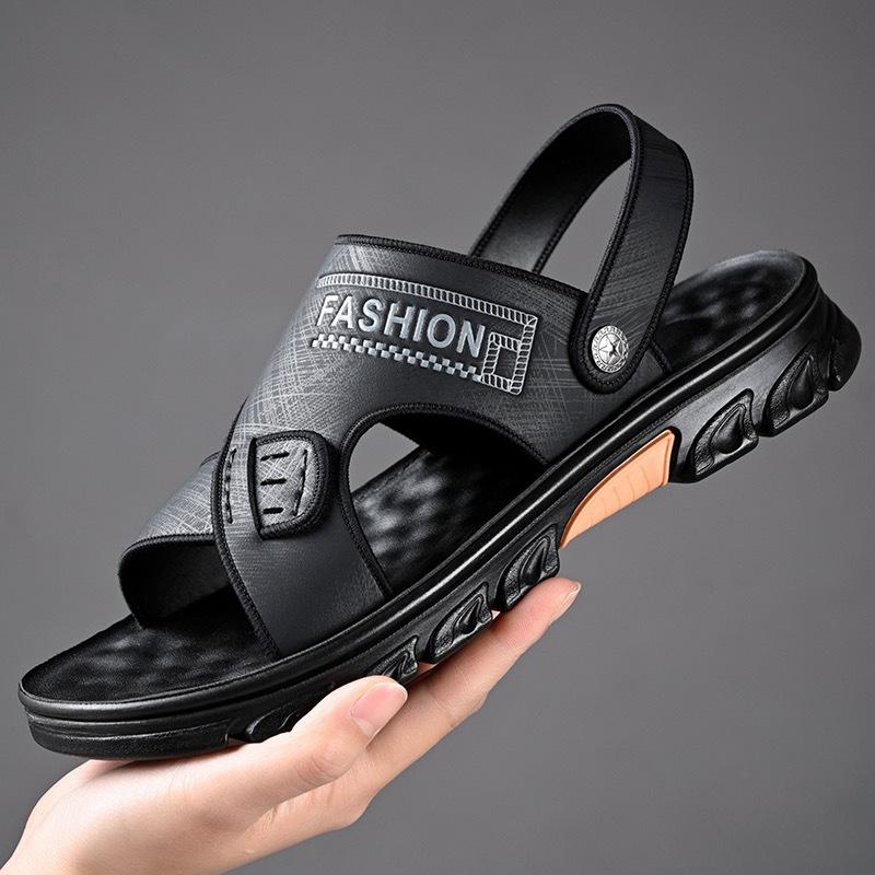 2025 summer new men's drag and wear two-purpose sandals men's breathable polyurethane outsole beach shoes slippers 20251