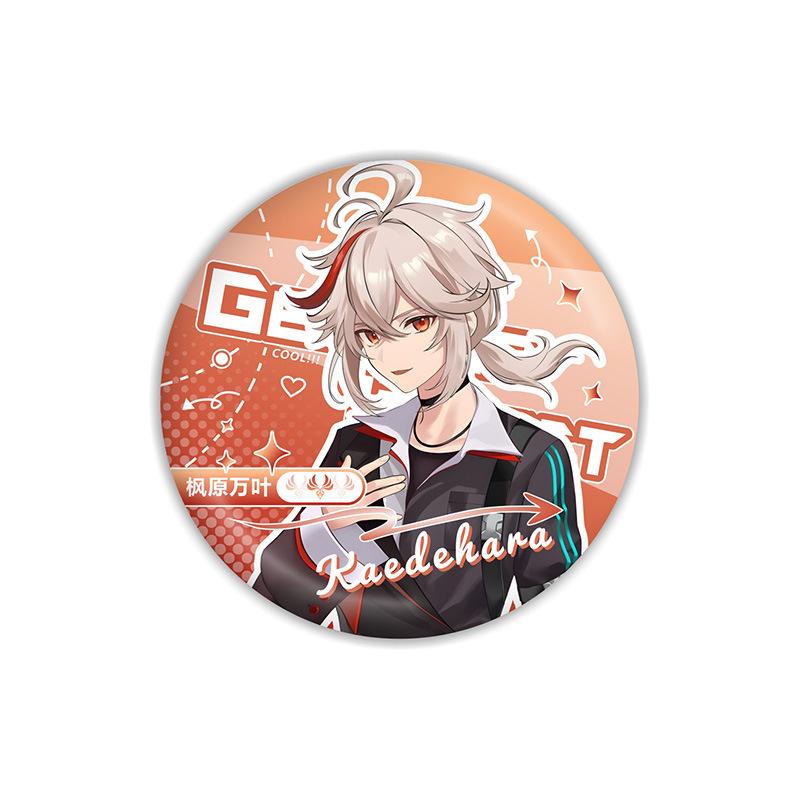 Game Yuanshen HoYoFair Acrylic Stand Scaramouche Brooch Badge Transparent Card Wanderer Balladeer Furina Decor Ornament Gifts