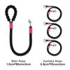 Hands Free Double Dog Leash with Soft Padded Handle Wear-resistant Adjustable No Tangle Dog Walking Rope Pet Outdoor Supplies