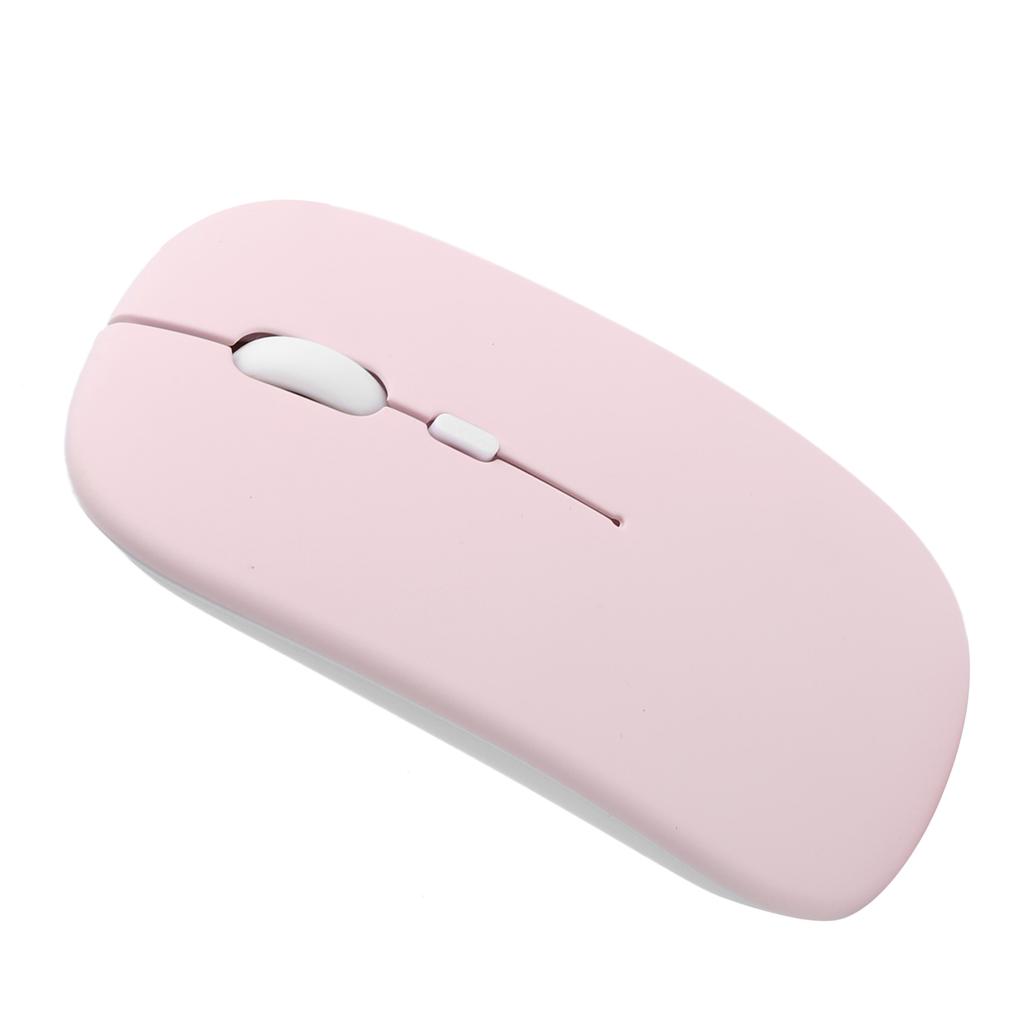 Mouse Pink Wireless Bluetooth 5.0 2‑Mode Silent Laptop Computer Accessories 2.4GHZ