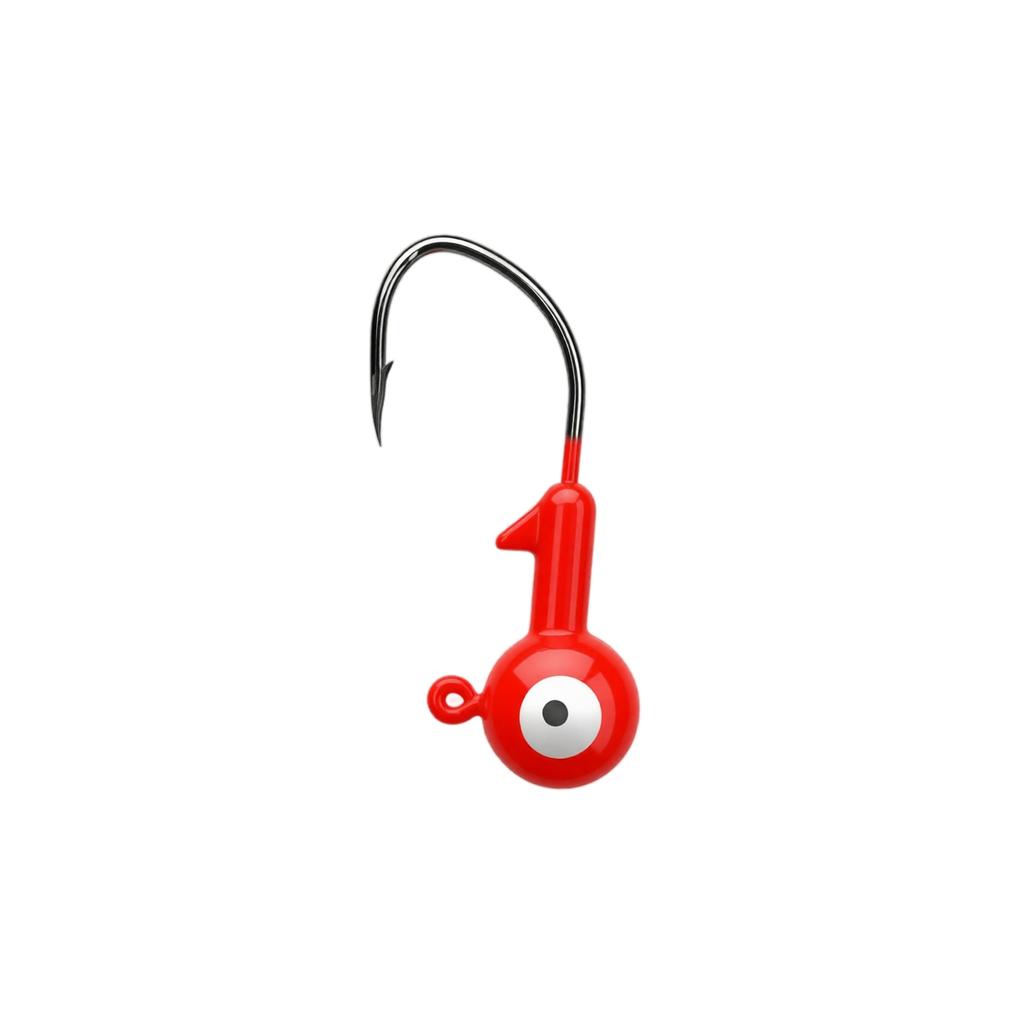 Glow Enhanced Shaped Jig Head Hook Double Eye Jig Head Fishing Hook 5g Suitable for Various Fishing Techniques and Conditions