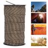 100m Outdoor Rock Parachute   Rope Survival Cord for   Hiking(Black)