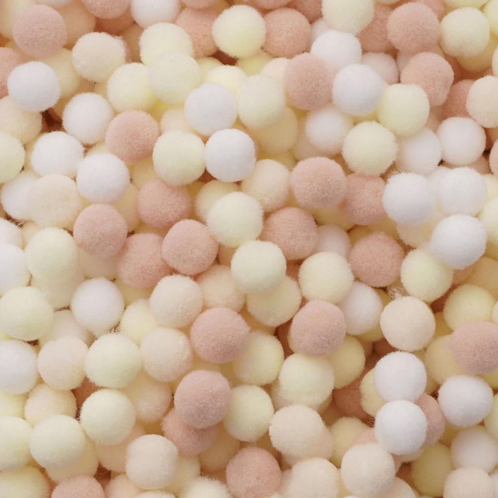 20-200 Stück Bunte Pompon-Plüschbälle Gemischte Farbe Kreatives Kinder-Handarbeitsmaterial Glitzer-Schaumstoffball DIY Bastelbedarf