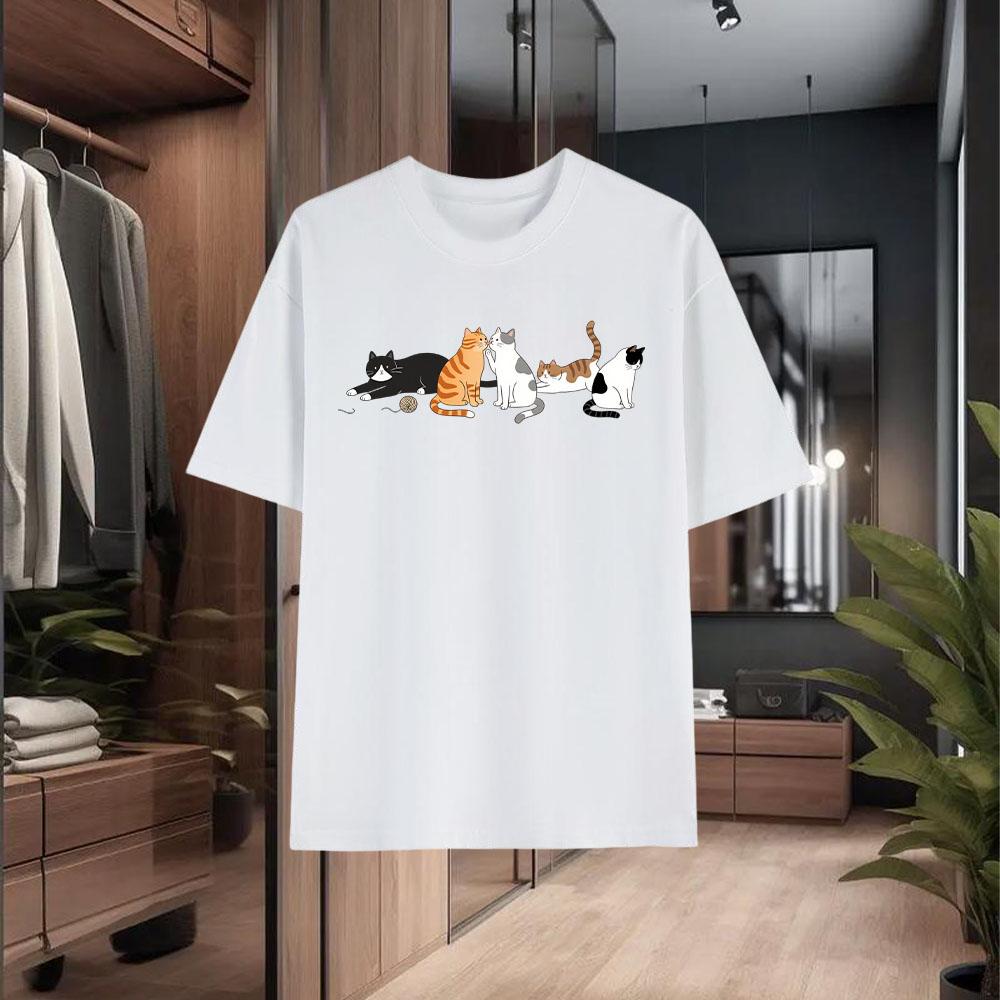 New Men's T-Shirts Made of 100% Cotton Summer Casual Short Sleeves Fashionable and Trendy Loose and Breathable Style