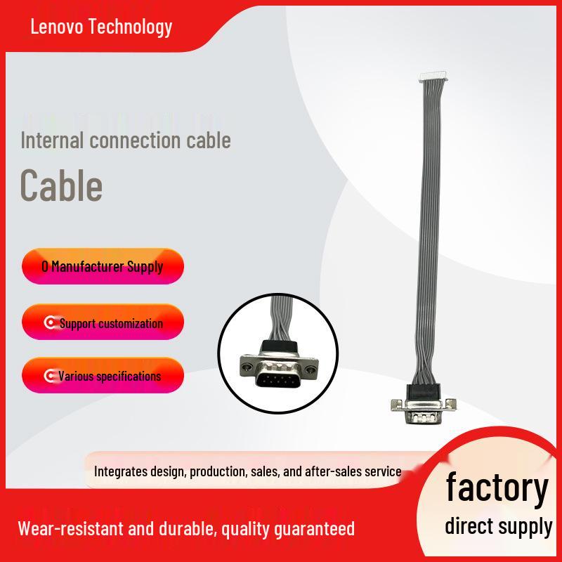 DB 9P Terminal and LED Plug-In Ribbon Connection Cable 10AWG