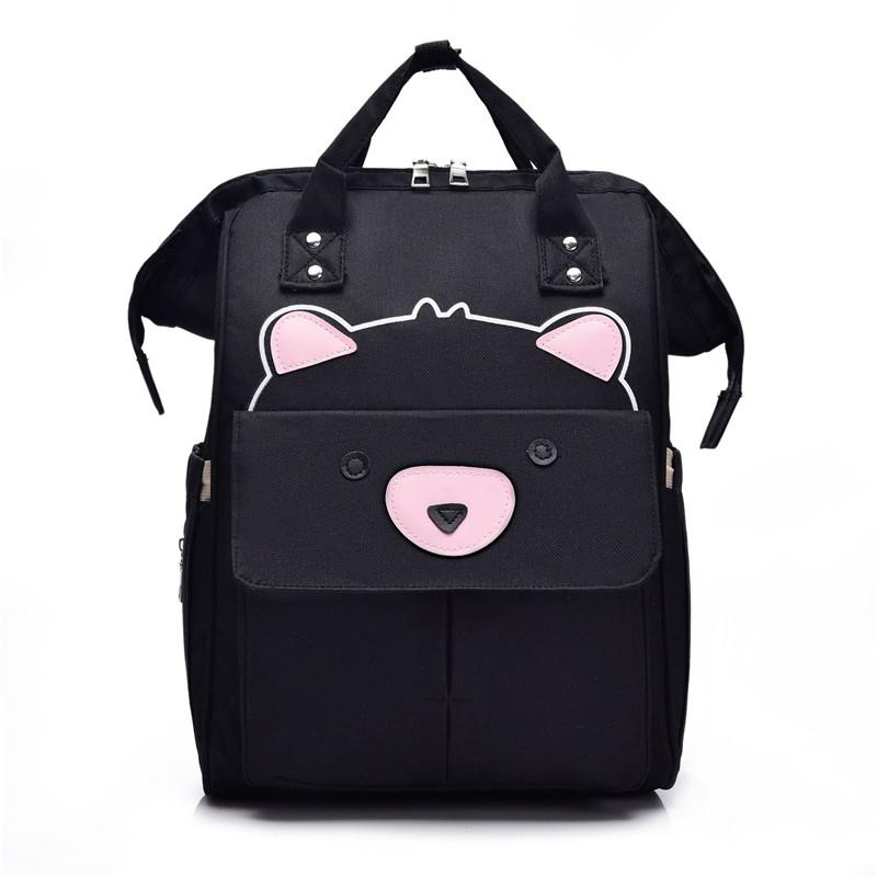 Cartoon Cat Mommy Maternity Backpacks Large Capacity Shoulder Bags Waterproof Nylon Mummy Bag Baby Diaper Travel Bag