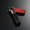 MONSTER SPORT Leather with Presentation Made In Genuine Leather Key Keychain, Black, Box, Japan, (Cowhide Leather), Strap, 992100-0000MK
