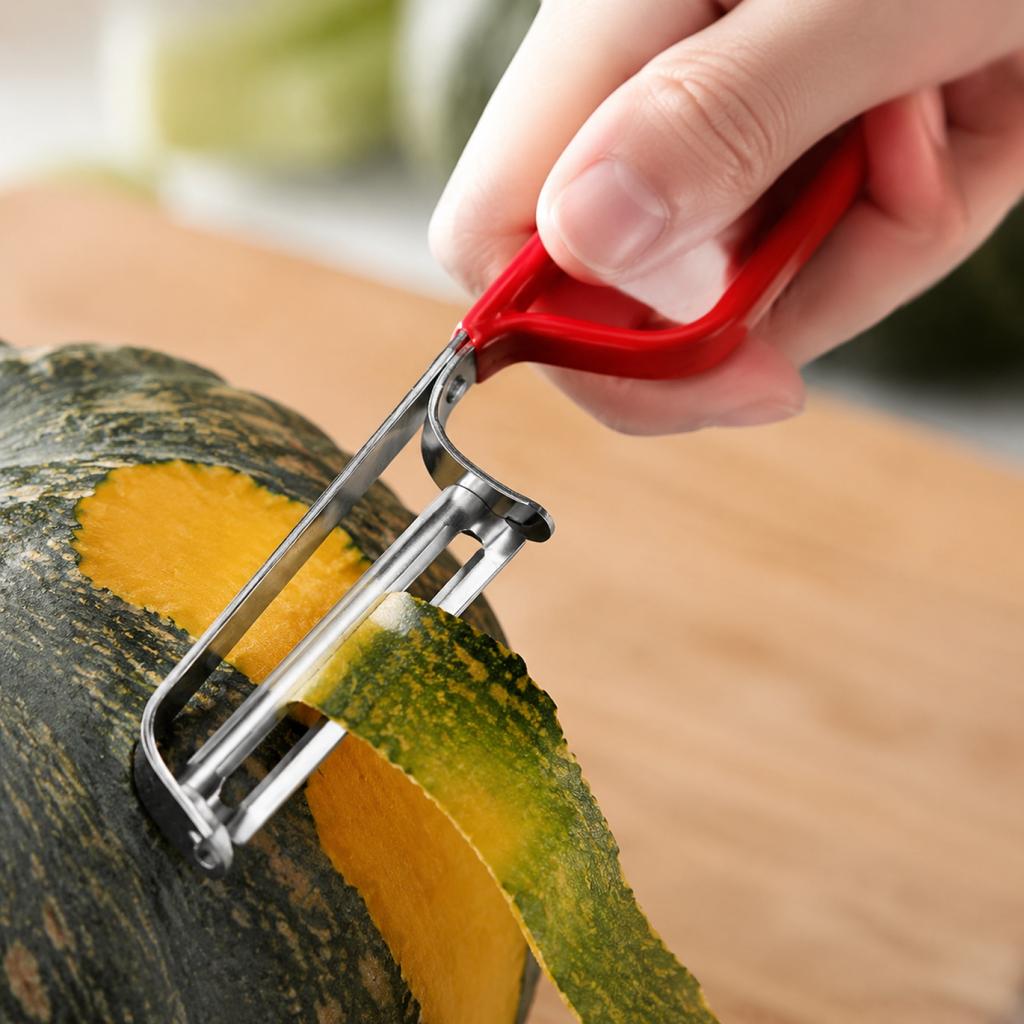 Stainless Swivel Vegetable Peeler with Ergonomic Handle - Kitchen Gadget for and Vegetables