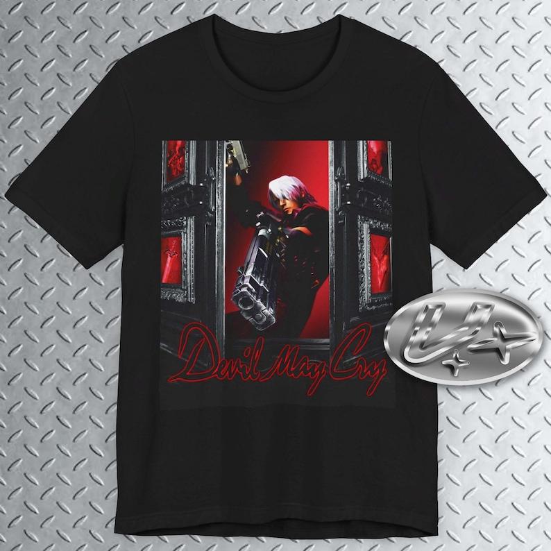 DevMC kids T-Shirt, Retro Gaming Shirt, Videogame Tee, Dante TShirt, Action Horror T Shirt Unisex 100% Cotton 150