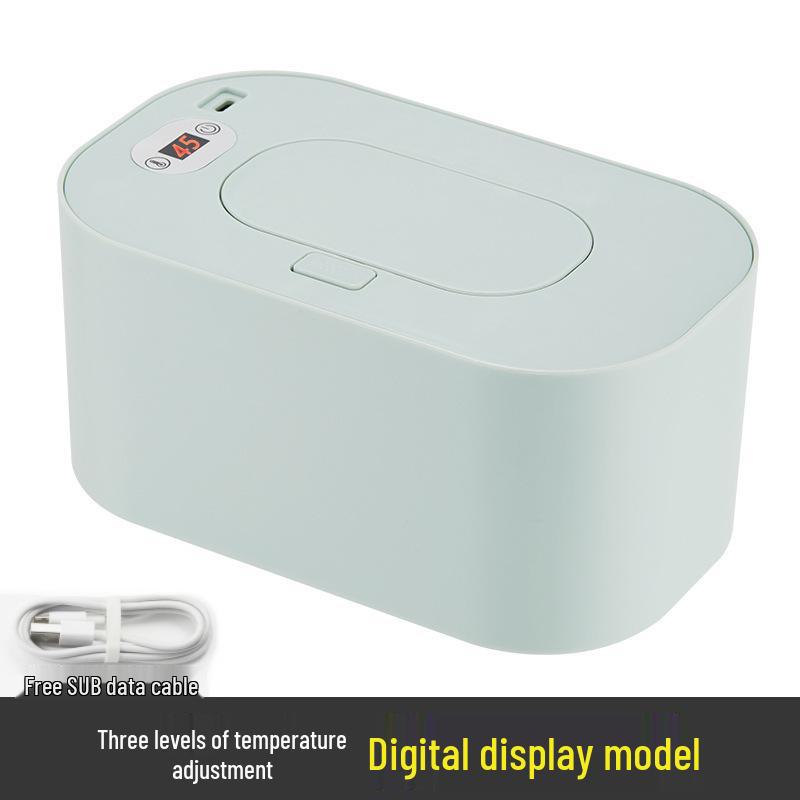 Portable USB Baby Wipes Warmer – Insulated, Constant Temperature, Ideal for Travel.