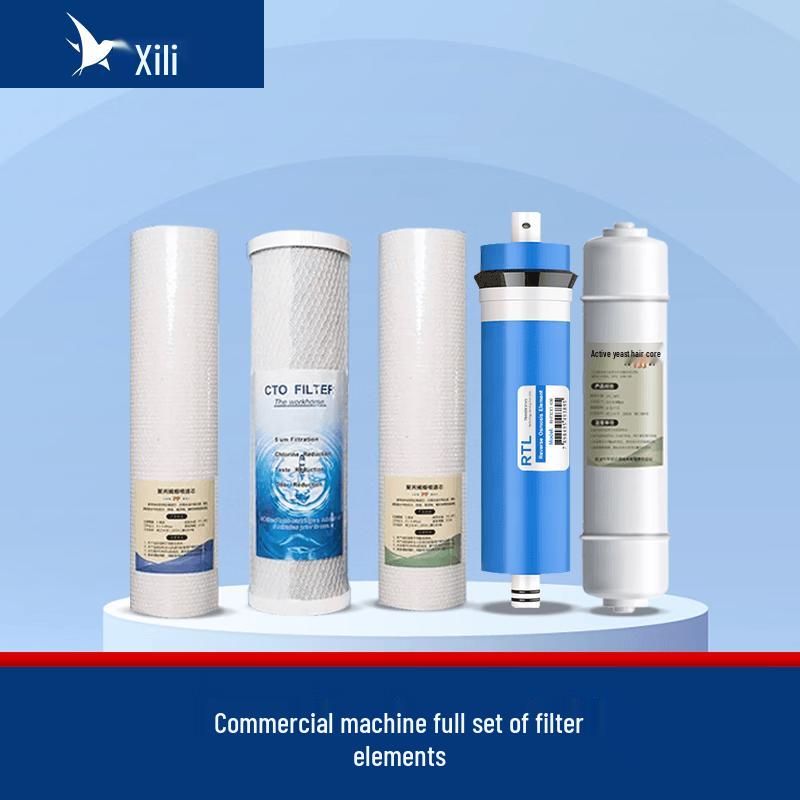 XILI WATER Commercial 5-Stage RO Water Purifier Replacement Filter Set Includes Installation