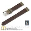 CASSIS GRENOBLE Calfskin Watch Strap with Waterproof Dark Navy Dark with Replacement X0031331 Backing, 16mm, 17mm, 18mm, 19mm, 20mm, 22mm, 24mm,