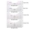Acrylic Irregular 90° Sewing and Patchwork Ruler for Fabric Cutting