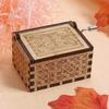 Harry Potter Engraved Wooden Music Box Vintage Storage Box Design