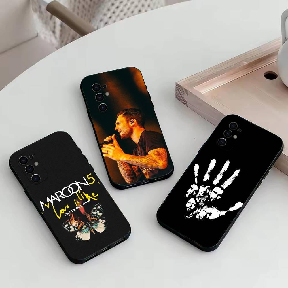 M-Maroon 5 Phone Case For Samsung S25,S24,S21,S22,S23,S30,Ultra,S20,Plus,Fe,Lite,Note,10,Black Cover