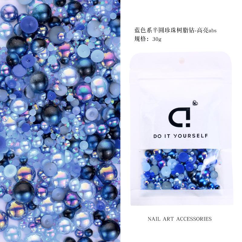 

Горячая Распродажа Цветной Смешанный Полукруглый Жемчуг Смола Алмазный Смешанный 3-10 мм Выделите Абс Жемчуг Ювелирные Изделия Diy