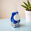 Lactose & Tolerant Pill Holder Mini Milk Carton Keychain Portable Cute Pill Backpack Travel Key P7E1