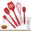 5-Piece Silicone Kitchen Utensil Set – Food Grade, Heat-Resistant, Non-Stick Spatula, Scraper, and Whisk for Frying and Baking