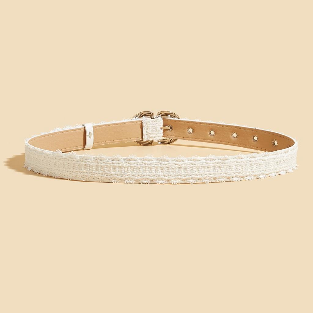 New Korean version ins style white lace belt women's versatile decorative skirt niche design belt spot trend