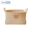 1-8PCS Bear Felt Storage Basket Snacks Toys Storage Basket Large Capacity Foldable Clothes Organizer Desktop Sundry Organizer