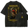 Elden Ring Washed T-shirt 2026 New Model Personality Clothes Shirt Year Round Clothing Retro Fashion Vintage Loose Gift High Quality