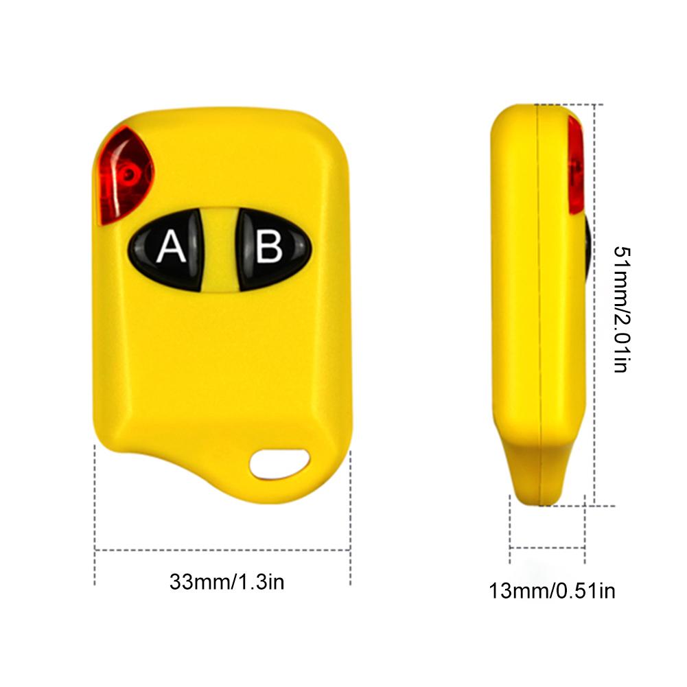 315MHz/433MHz Remote Control Duplicator Replacement Key Duplicator Fixed Learning Code Wireless Clone Switch for Automatic Door