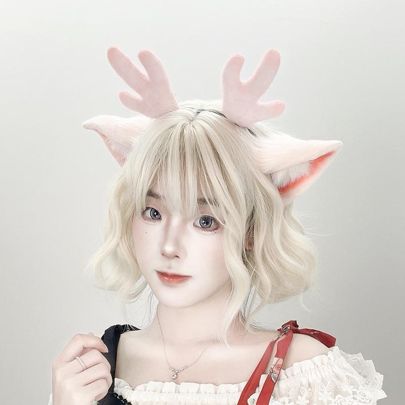 Honor Yao Mei Deer Ears Beast Ears Headband Plush Antler Head Hoop Comic Show Yaoyao Princess Cosplay Cos Props