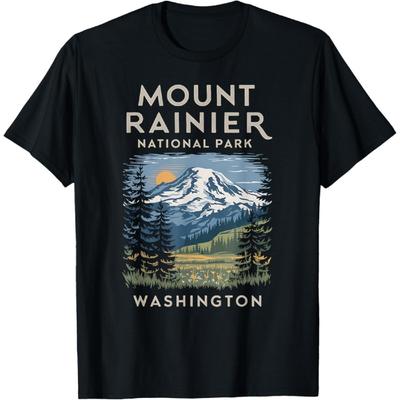 Stunning Mount Rainier National Park Scenic T-Shirt