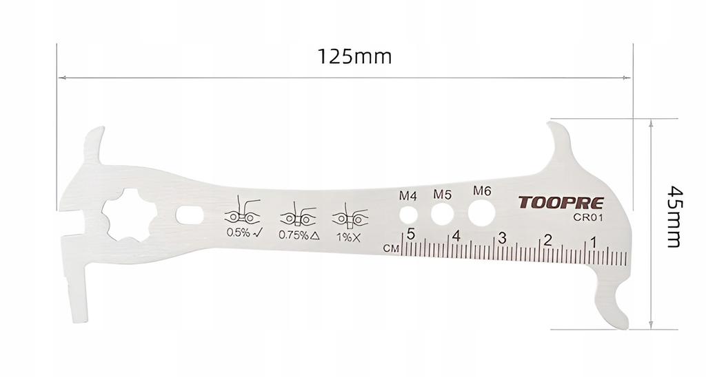 Chain Tester Gauge Bicycle Chain Wear Meter