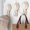 3pcs Removable Swivel Strong Suction Cup Hook Water And Moisture Resistant Suitable For Kitchen Bathroom