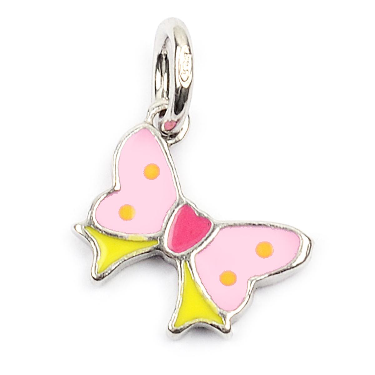 

Les Trésors De Lily [Q9438] - Pendentif Argent Noeud Romantique rose jaune argenté (rhodié) - 10x7 mm