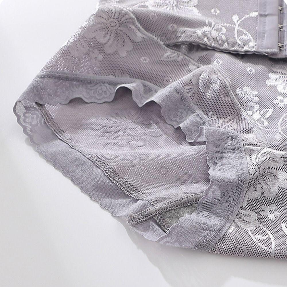 Mid Waist Postpartum Body Shapers Mesh Seamless Underwear Comfortable Butt Lifter Briefs  Ladies