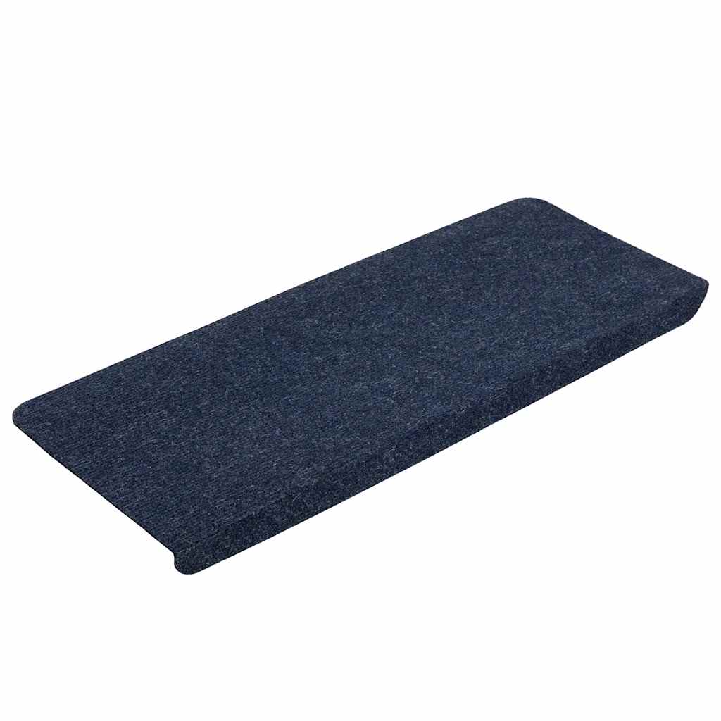 Self-Adhesive Stair Mats 30 Pcs. Blue 65X24.5X3.5 Cm