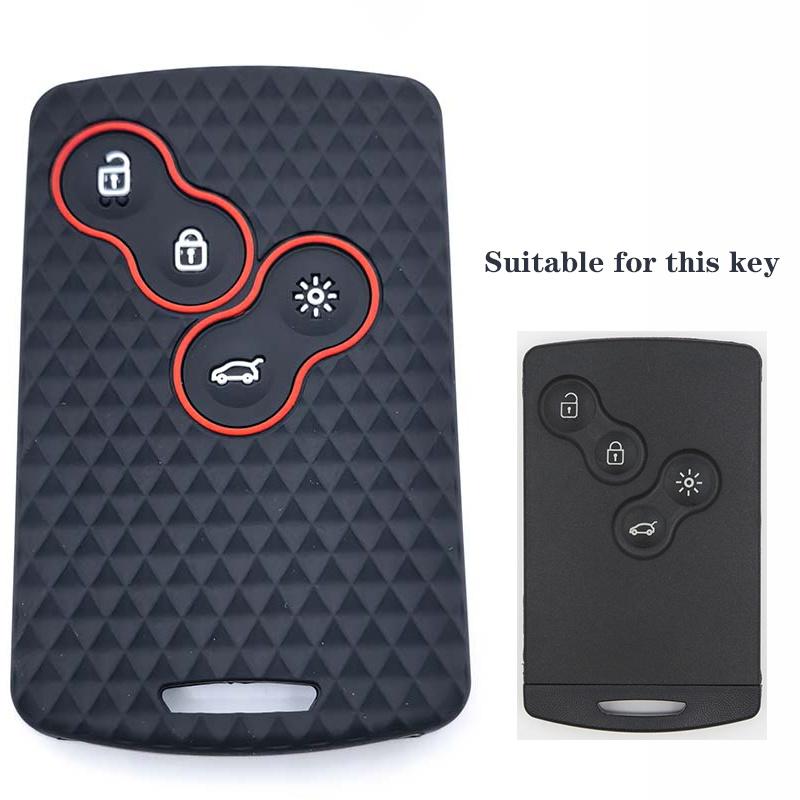 

Силиконовый чехол для автомобильного ключа для Renault Captur Koleos Kadjar Arkana Megane Dacia Duster Sandero Stepway Smart Remote Control Fob Case