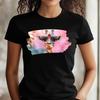 T-Shirt Women Giraffe with Sunglasses Motif Cotton Size XS To 3XLWill Open In New Window or Tab