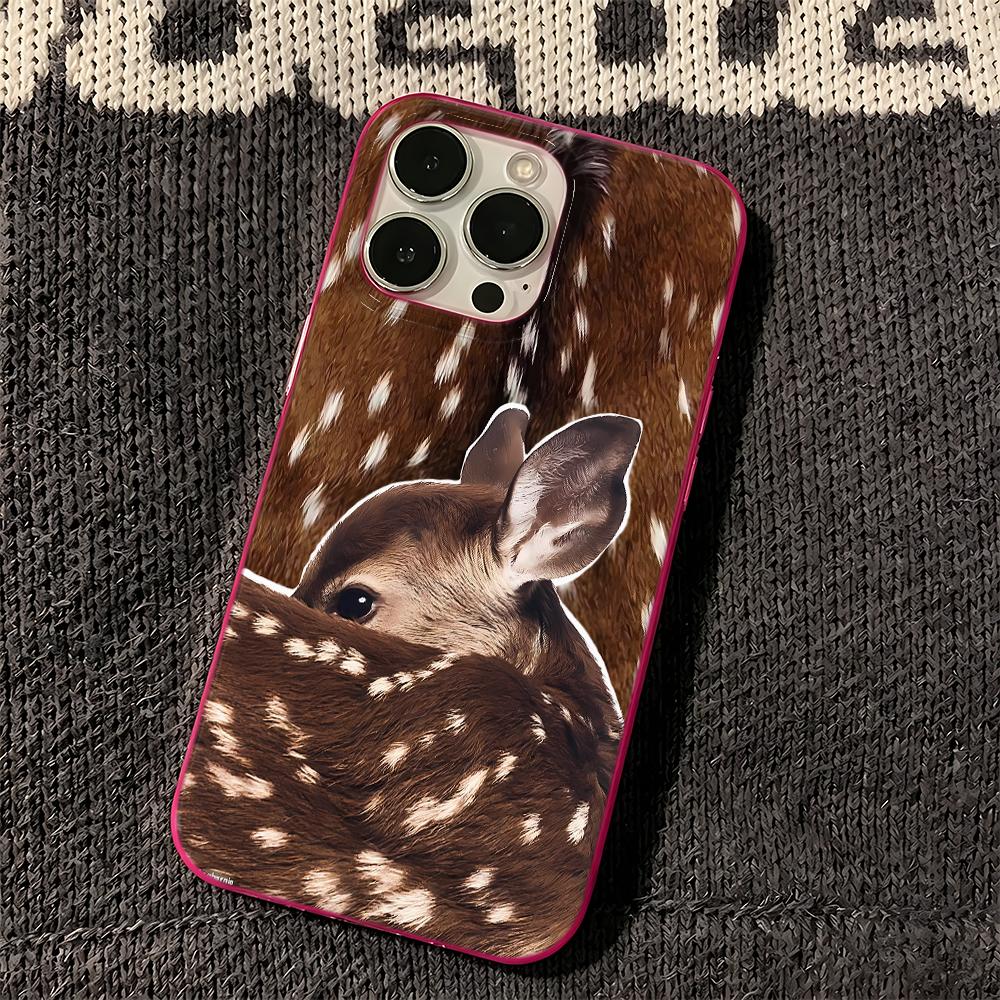 Beautiful Elk High-Quality Deer Pattern Phone Case For Iphone 17Air  14 Pro Max 13 11 12 17 16 15 Soft Cases Shockproof Coque