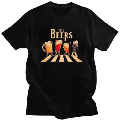 Custom The Beers T Shirt for Men 100 Cotton Tshirt Fashion Tees Tshirt Slim Fit Clothing Gift