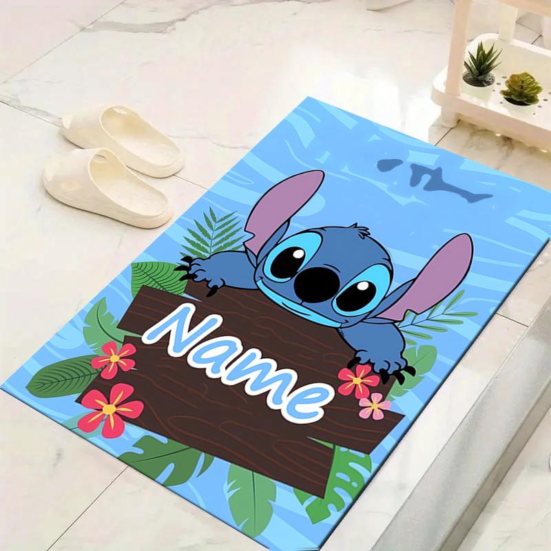 Custom 1Pc Lilo Stitch Adventure Rug Office Carpet Indoor Outdoor Entrance Doormat Nonslip Soft And Comfortable Living Room D916267