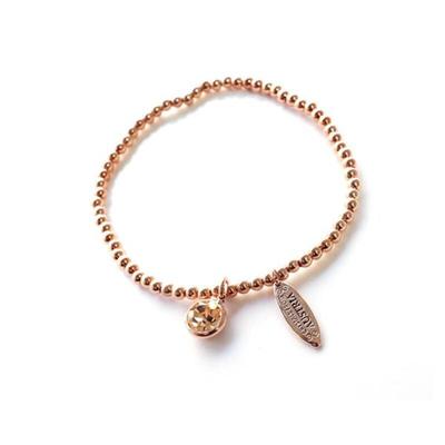 Reeldar Ball Crystal Women's Peach Bracelet