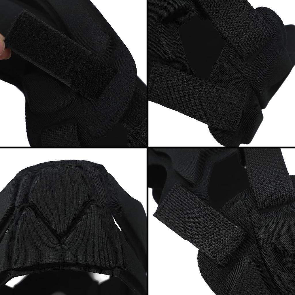 Highly Head Guard for American and Other Outdoor Black for Adults Ultra-Lightweight, Elastic, Breathable, Sweat-Wicking Soccer, Rugby, Baseball,