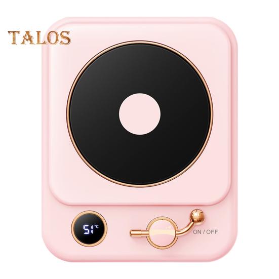 

Электрический подогреватель чашек кофе, автоматическое отключение, светодиодный дисплей, USB-подставка для кружек с подогревом, три температурные настройки, термостатическая подставка для чашек розовый