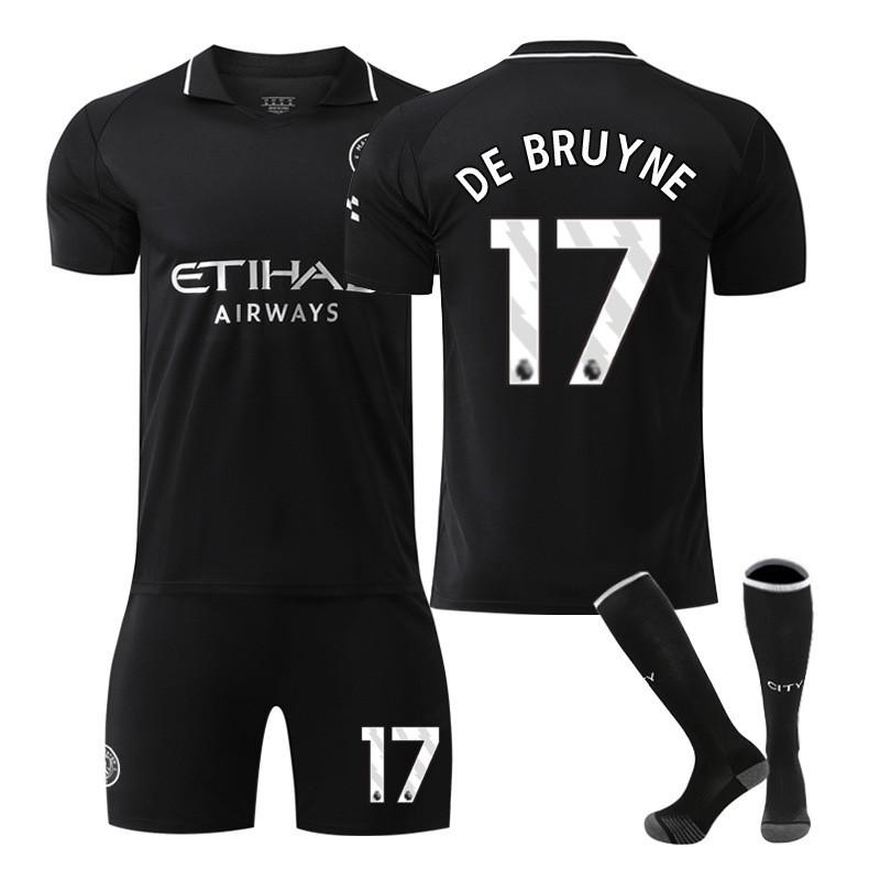 25-26 Manchester City Auswärts Nr. 9 Harland Fußballuniformen Set Herren 10 Galish 47 Foden 16 Rodrigo