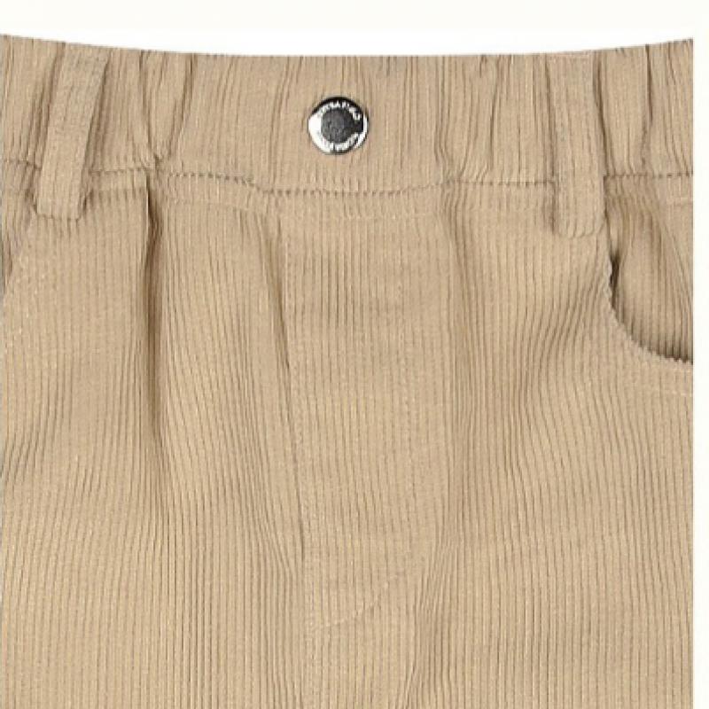  Olivan  Corduroy Logo Waffen Skirt  Beige 