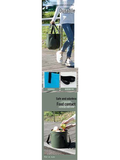 Portable Folding Water & Fish Bucket for Camping and Travel