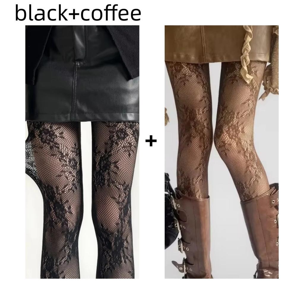 Nuovi Collant Donna Sexy Pizzo Floreale Coscia Alta Calze Collant Lingerie Calzetteria Rete Rete Calze Collant Donna