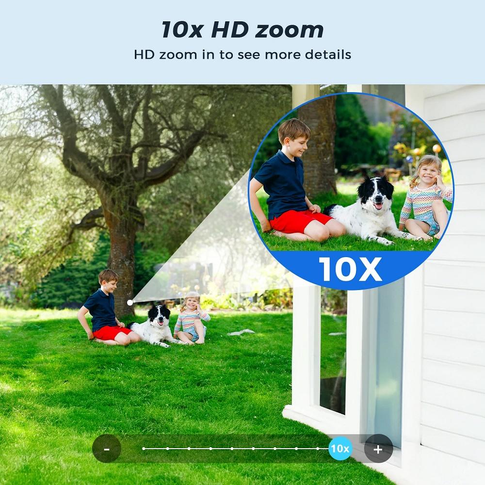 WiFi/4G Solar-powered Surveillance Camera, High-definition Dual-lens Night Vision Recorder