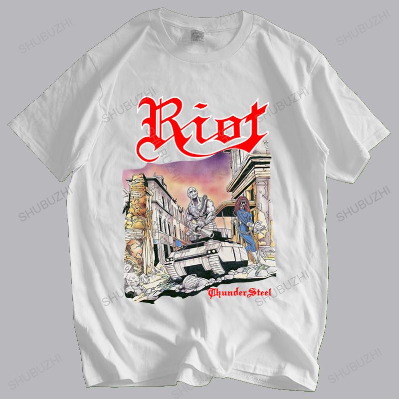 Riot Thundersteel Black T-Shirt Brand Cotton Drop Shipping Summer Teeshirt Plus Size High Quality Art Style Tshirt