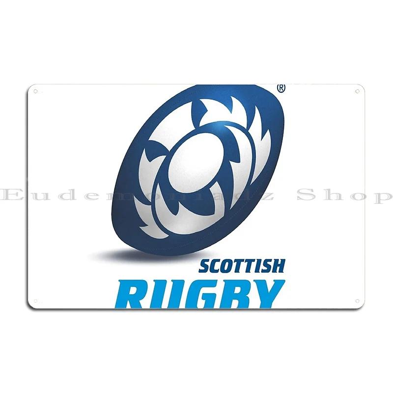 Scotland Rugby Six Nations Metal Plaque Living Room Living Room Character Wall Pub Tin Sign Poster