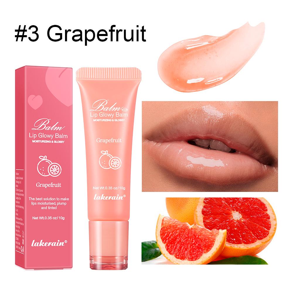 Lakerain Glossy Hydrating Lip Balm with Fruity Scent, Reduces Lip Lines